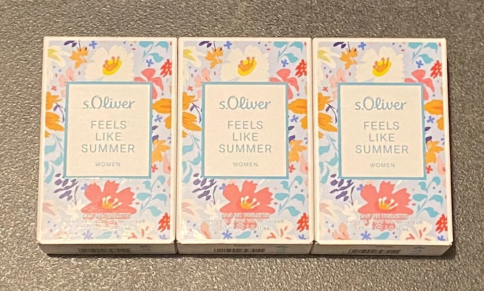 410,00€/Liter - s.Oliver „Feels like Summer“ 3x 30ml EdT Limited Edition 2025