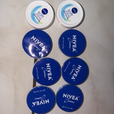 8 Nivea Moisturizing Skin Cream 1 oz/30ml Travel Size Creme for Hand, Body Mixed