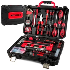 138-piece Home Tool Kit, Household Hand Repair Tool Set for men, Portable Bas...