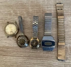 Vintage Watch Lot 3 Timex 1 Helbros 1 Timex Band For Parts Only