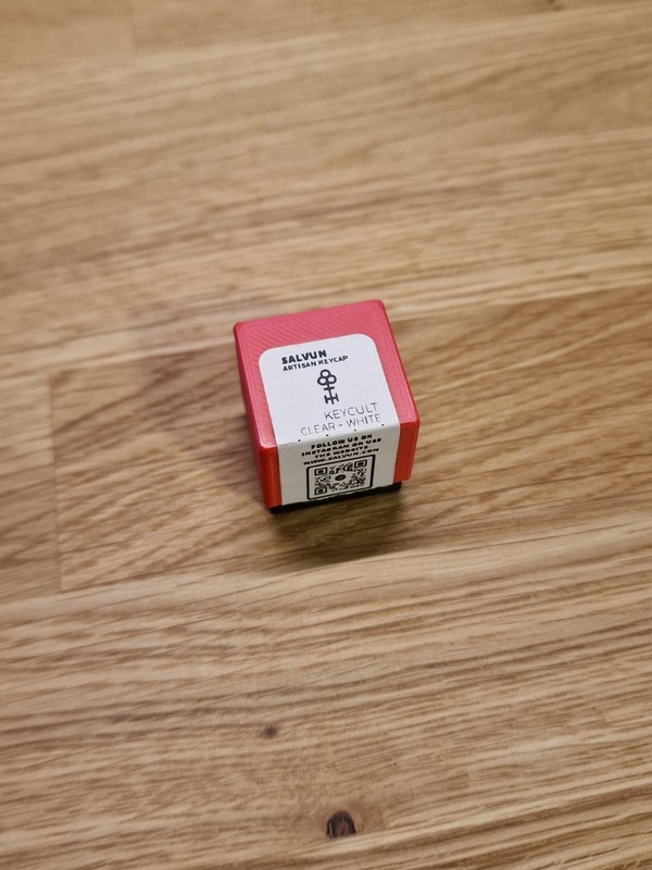 SALVUN KEYCULT Brass Artisan Keycap - Clear White