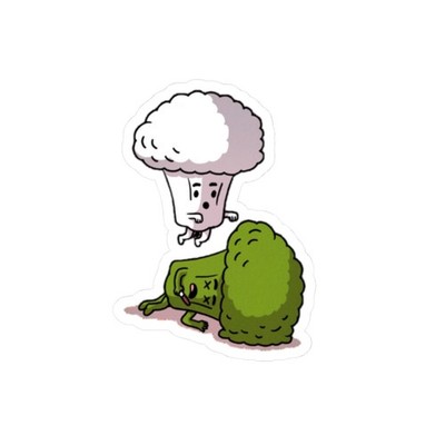 Cauliflower / Broccoli Ghost - Sticker