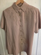 Vintage Jodi Scott York 2pc Brown Size 18 USA made Imported Fabric.