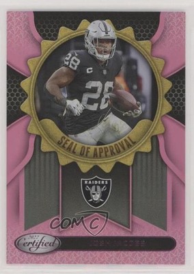 2022 Certified Seal of Approval Mirror Pink 4/199 Josh Jacobs #SA-11 1u6
