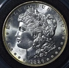 1886 $1 MORGAN SILVER DOLLAR KM# 110 Grade:  Choice BU  A6036