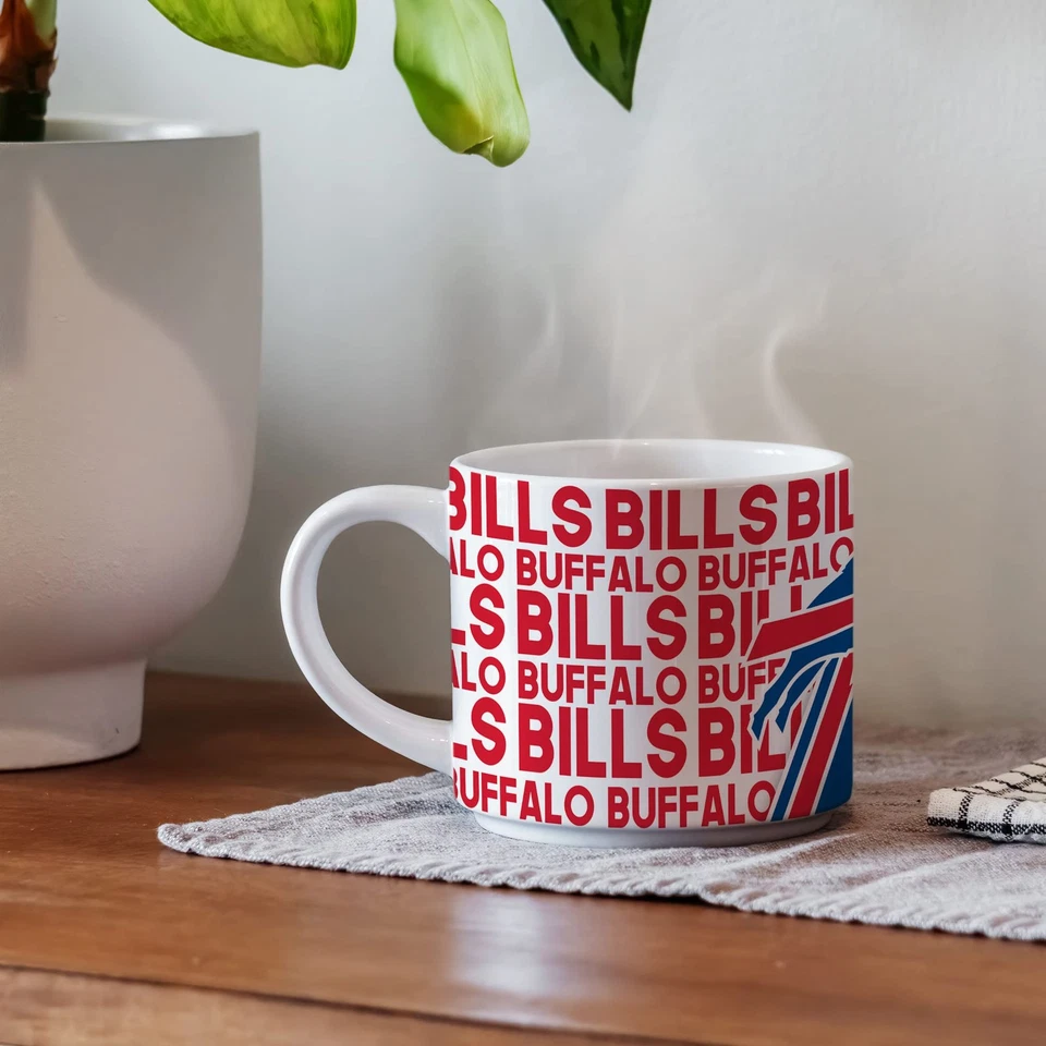 Taza de café de cerámica Metro Rico Industries NFL Football Buffalo Bills 14 oz Foto 2 de 4