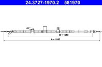 ATE Handbremsseile FüR Toyota Land Cruiser Prado J15 _J15_ LJ12_ KZJ12_