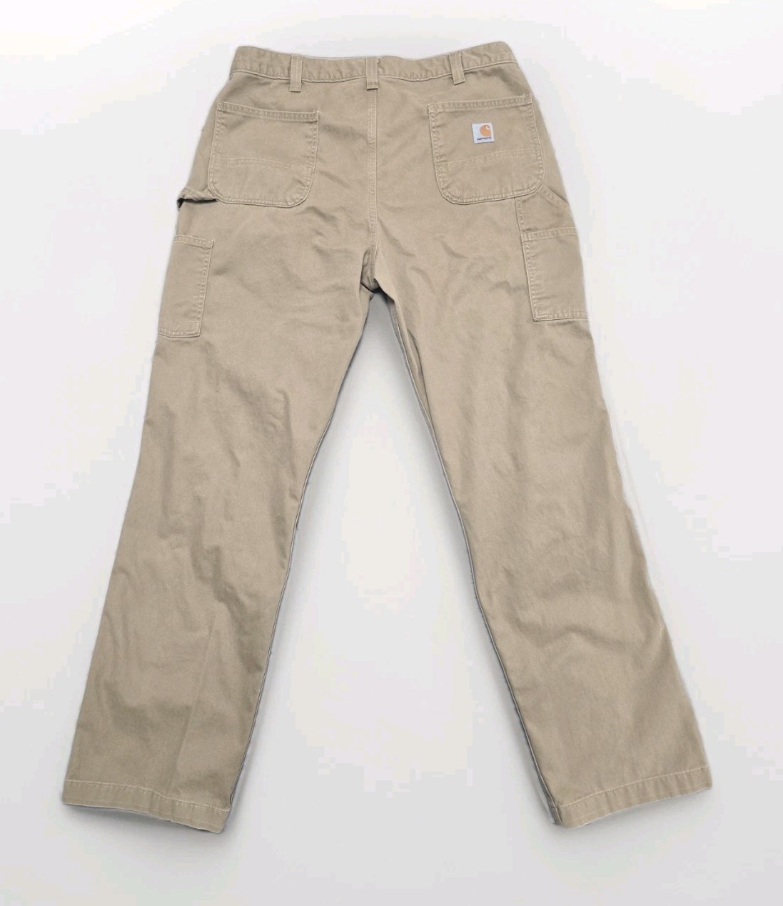 Carhartt BND324-M Relaxed Fit Utility Work Pants Mens 38x34 Khaki Twill thumbnail 2