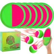 Kids Outdoor Toys, Beach Toys Toss and Catch Ball Set, Outside Yard Games for...