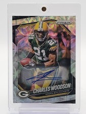 CHARLES WOODSON 2025 PRIZM FOOTBALL AUTOGRAPH CHOICE /25 #119 PACKERS Q3098