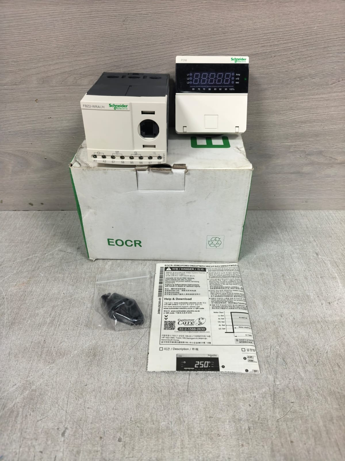 SCHNEIDER ELECTRIC FBZ2-WRAUH DIGITAL MOTOR PROTECTION RELAY