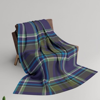 Fleece Blanket, Scottish Tartan Plaid Throw, Cozy Winter Lap Blanket