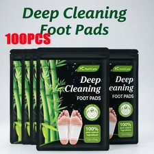 100X Natural Detox Foot Pads Toxin Removal Relieve Bloating Constipation Care