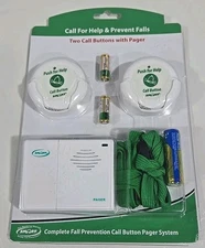 Smart Caregiver Two Call Buttons & Wireless Caregiver Pager New