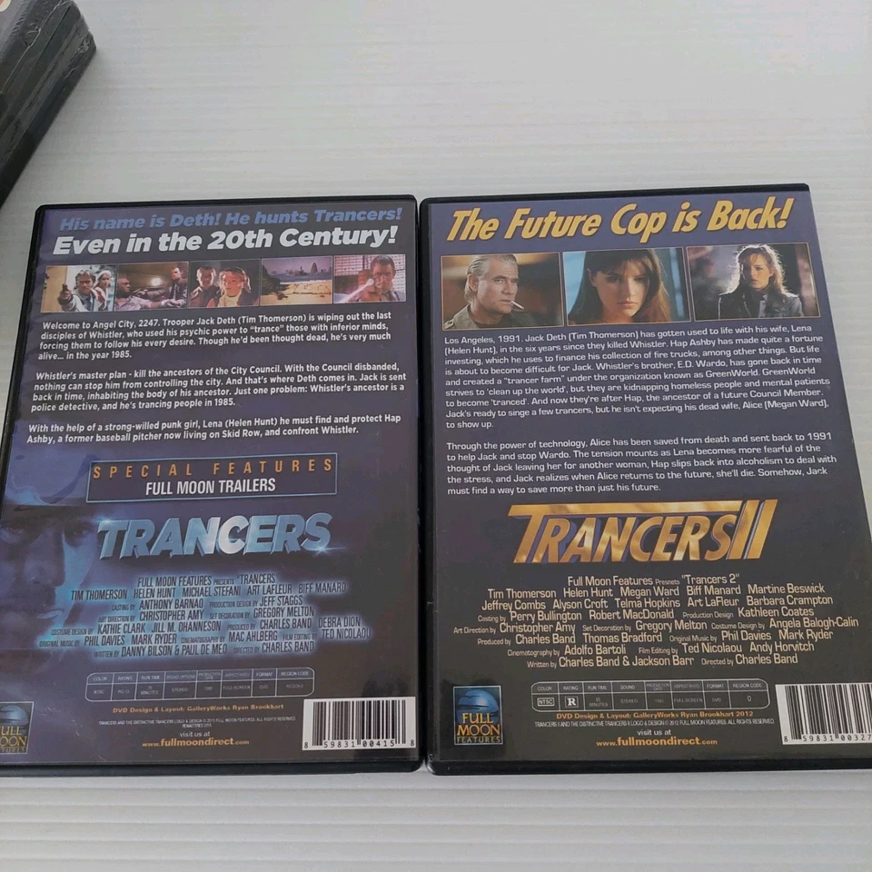 Trancers 1-5 DVD Set (Future Cop) Vintage Classic Sci-Fi Movies Region Free - Image 4 of 4