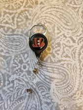 Cincinnati Bengals NFL Football Premium Retractable Caribiner ID Badge Holder