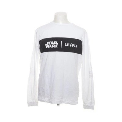 Star Wars, Langarmshirt, Größe: M, Weiß/Schwarz, Baumwolle, Print, Herren #OGb