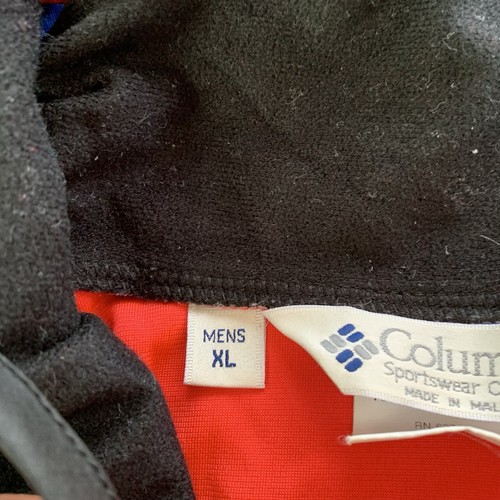 Vintage Columbia Jacket Mens XL Radial Sleeve Windbreaker Blue Pink Made In USA - Picture 8 of 16