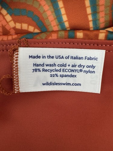 NWT Wild Isles Women Hana High Waisted Bikini Bottom Terracotta Cabana Sz 18/20 - Picture 6 of 10