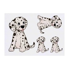 4 x 'Dalmatian Puppy' Temporary Tattoos / Transfers TO00003871 