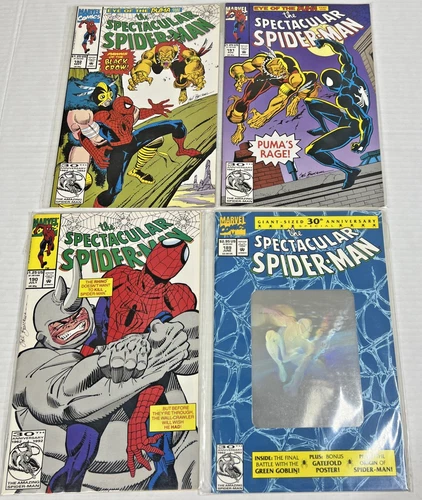 Spider-Man Mixed Lot of 4 Vintage Marvel Comics Numbers 189, 190, 191 & 192