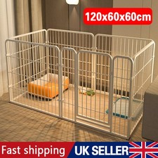 6Panel Dog Pet Puppy Playpen Metal Indoor Outdoor Dog Fence for Small Medium Dog