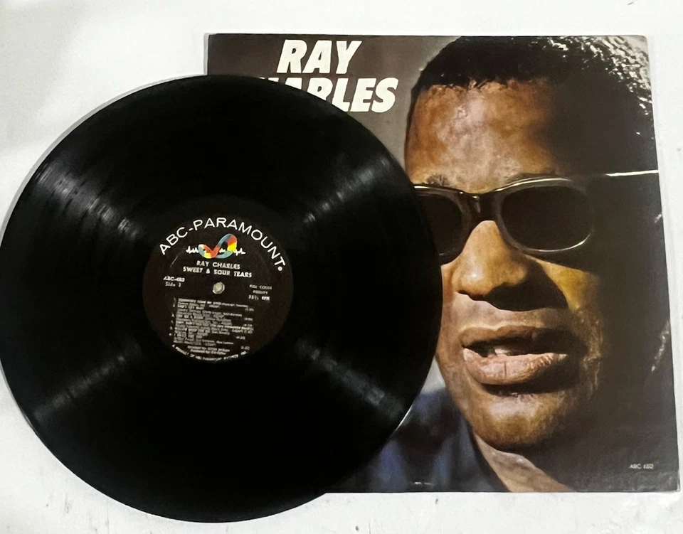 RAY CHARLES Sweet & Sour Tears LP ABC-PARAMOUNT ABC-480 MONO DJ PROMO 1964 Soul - Imagem 4 de 4