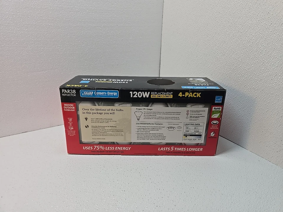 Feit Electric Par38 Reflector 120w Replacement Bulbs 4-pack  - Image 2 of 3