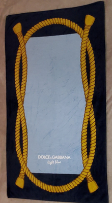 Dolce & Gabbana Light Blue Rope themed Cotton Beach Bath Towel 57
