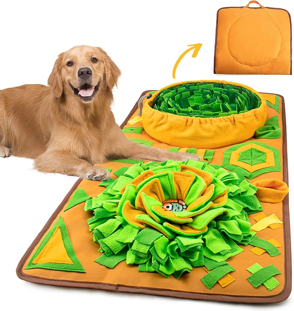 Snuffle Mat with Dog Puzzle Toys Pet Foraging Mat and Interactive