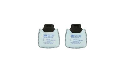 3M Secure Click Partikelfilter D3128, P2 R mit Aktivkohle (Packung mit 2 Stück)