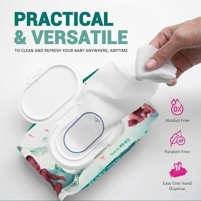 Scented Baby Wipes Packs in Bulk, 1920 Count (24 Packs X 80 Wipes), Extra Soft, - Image 4 of 4