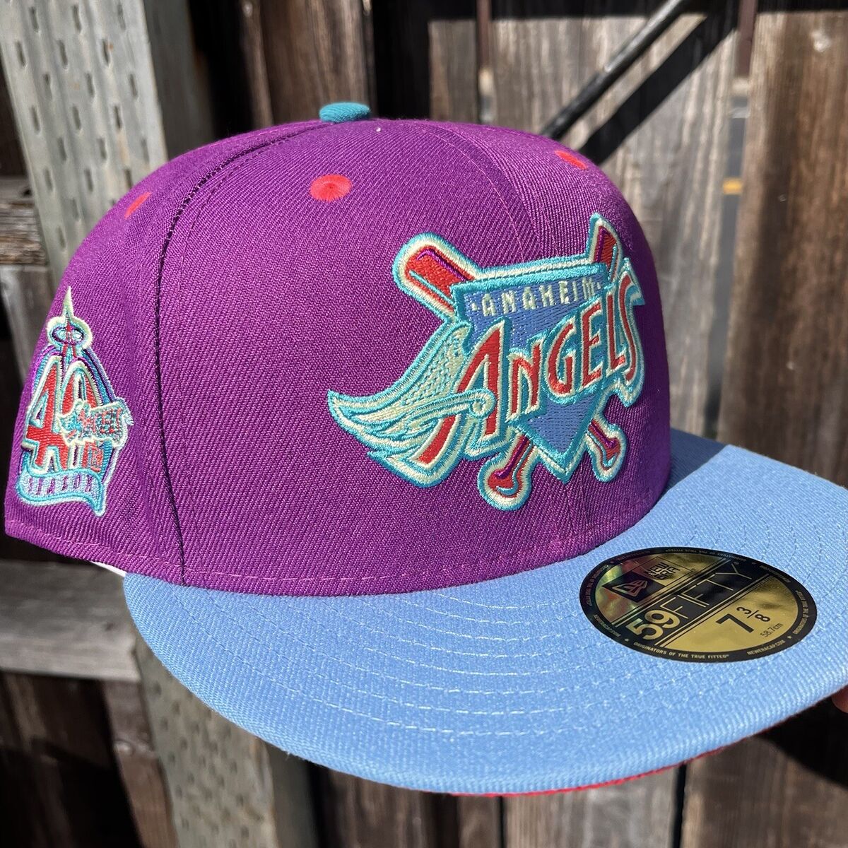 7 3/8 Infrared UV New Era Exclusive Los Angeles Angels 40th