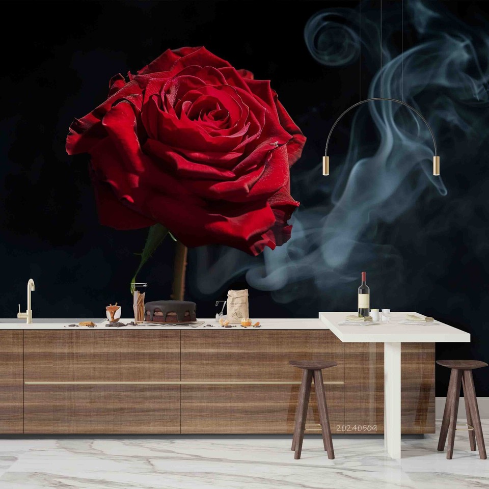 3D Rose Red Floral Wallpaper Wall Murals Removable Wallpaper 12 eBay