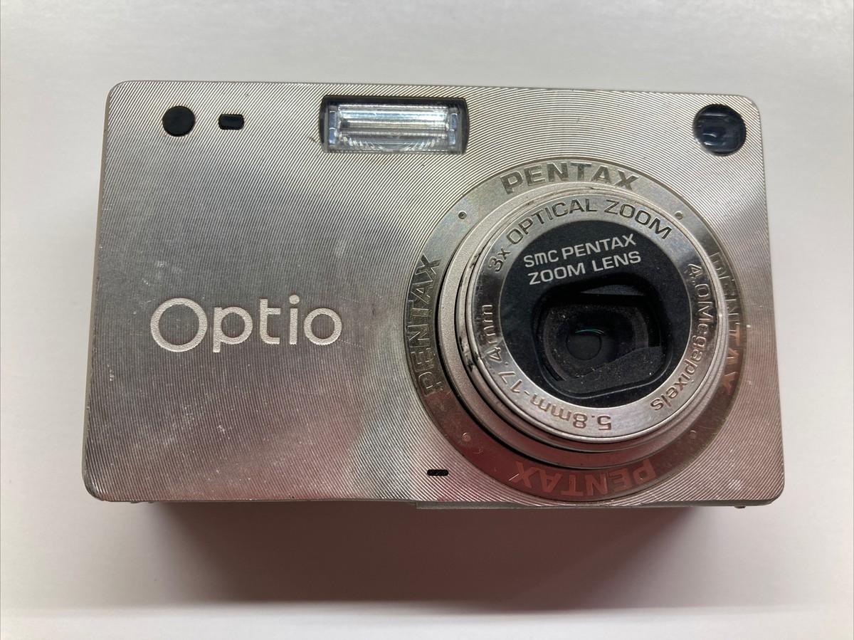 Parts Pentax Optio S4 4.0MP Compact Digital Camera Silver No