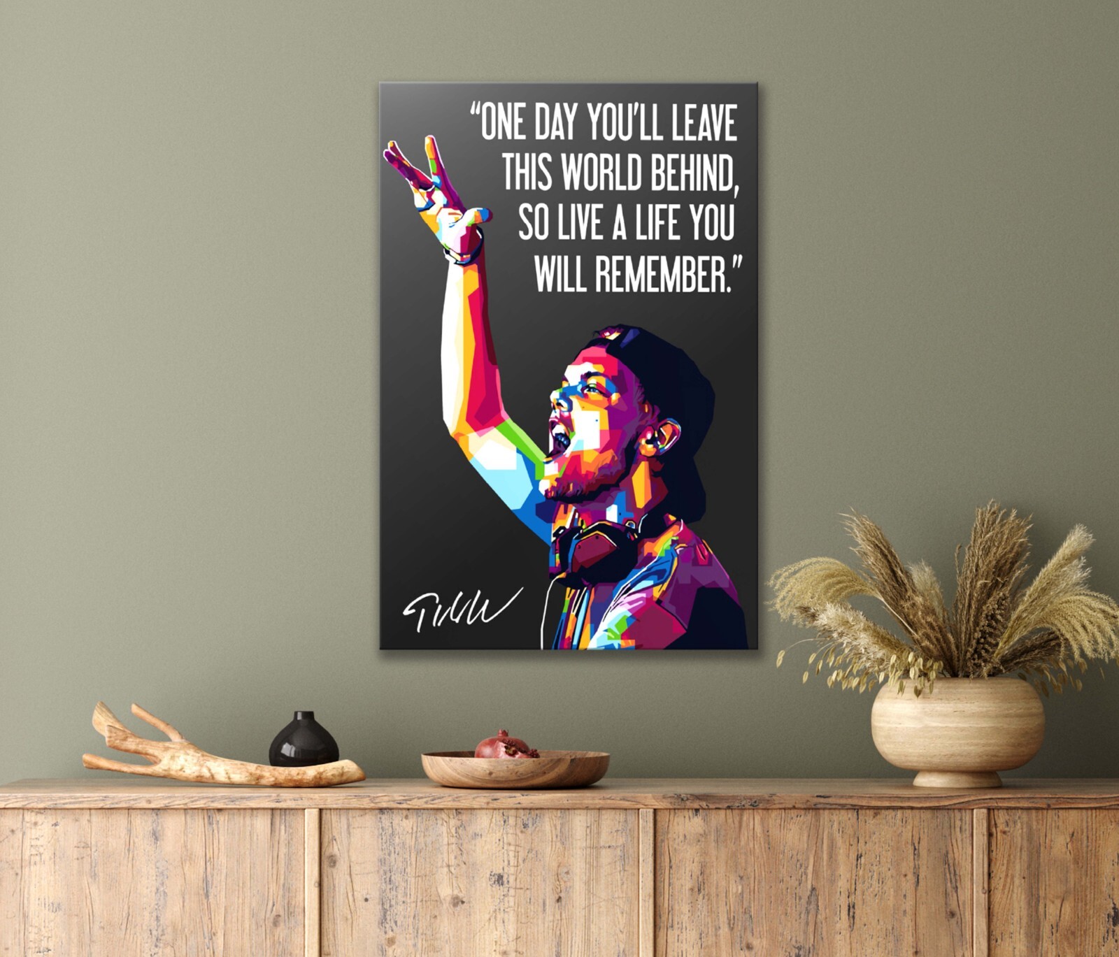 Motivation Poster Of And Artist Wall Art  Canvas Unframed/Framed