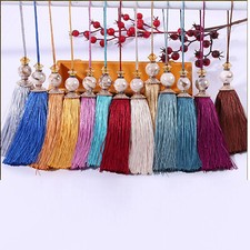 Large Decorative Key Tassel / Cushion Tassel with Acrylic Beaded  size 28cm #7