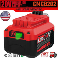 8.0Ah PACK For Craftsman V20 20 Volt MAX Li-ion Battery CMCB204 CMCB202 CMCB201