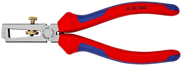 Knipex 11 02 160 Abisolierzange 160 Mm Mit ÖFfnungsfeder Universal-image