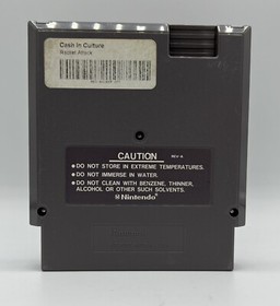 Nintendo NES Racket Attack Tested & Working Authentic Jaleco Game Cartridge 1988