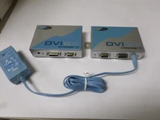 Lot of 2 Gefen DVI RS-232 Cat-5 Extenders, One (S), One (R)