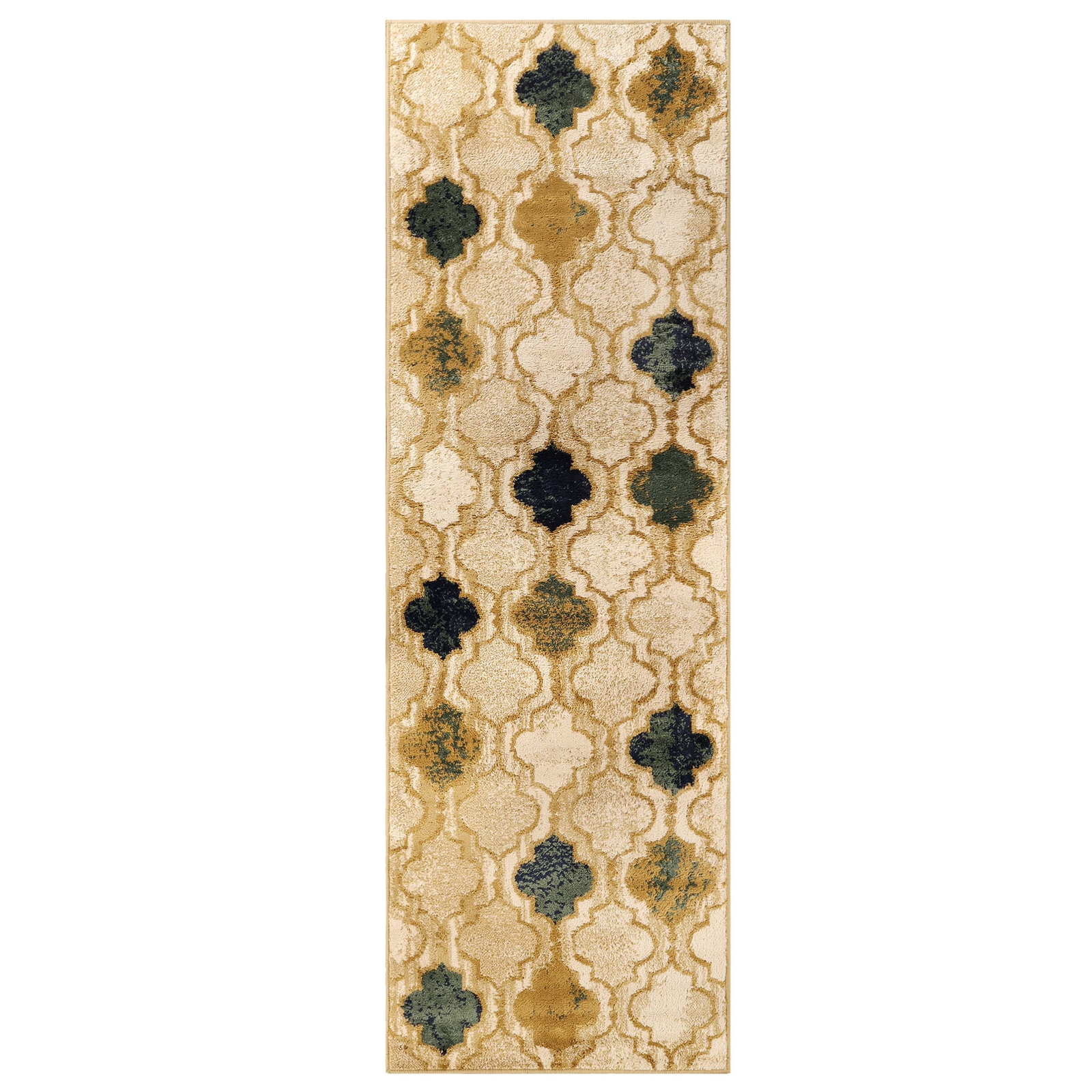 Superior Viking Trellis Cream Indoor Runner Rug 2ft 7in x 8ft