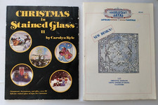 Livres vitraux : American Bevel Book AB100 grappes et Noël lot de 2 très bon état