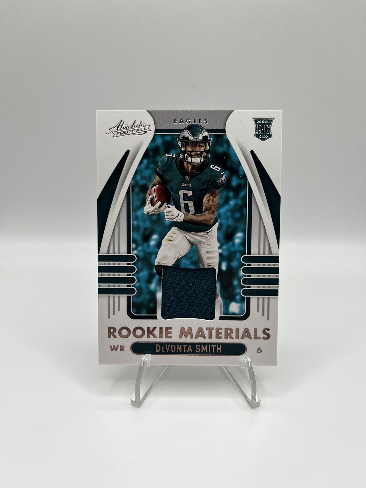 2021 Absolute DeVonta Smith Rookie Materials Patch #ARM-DVS RC Eagles🔥🔥