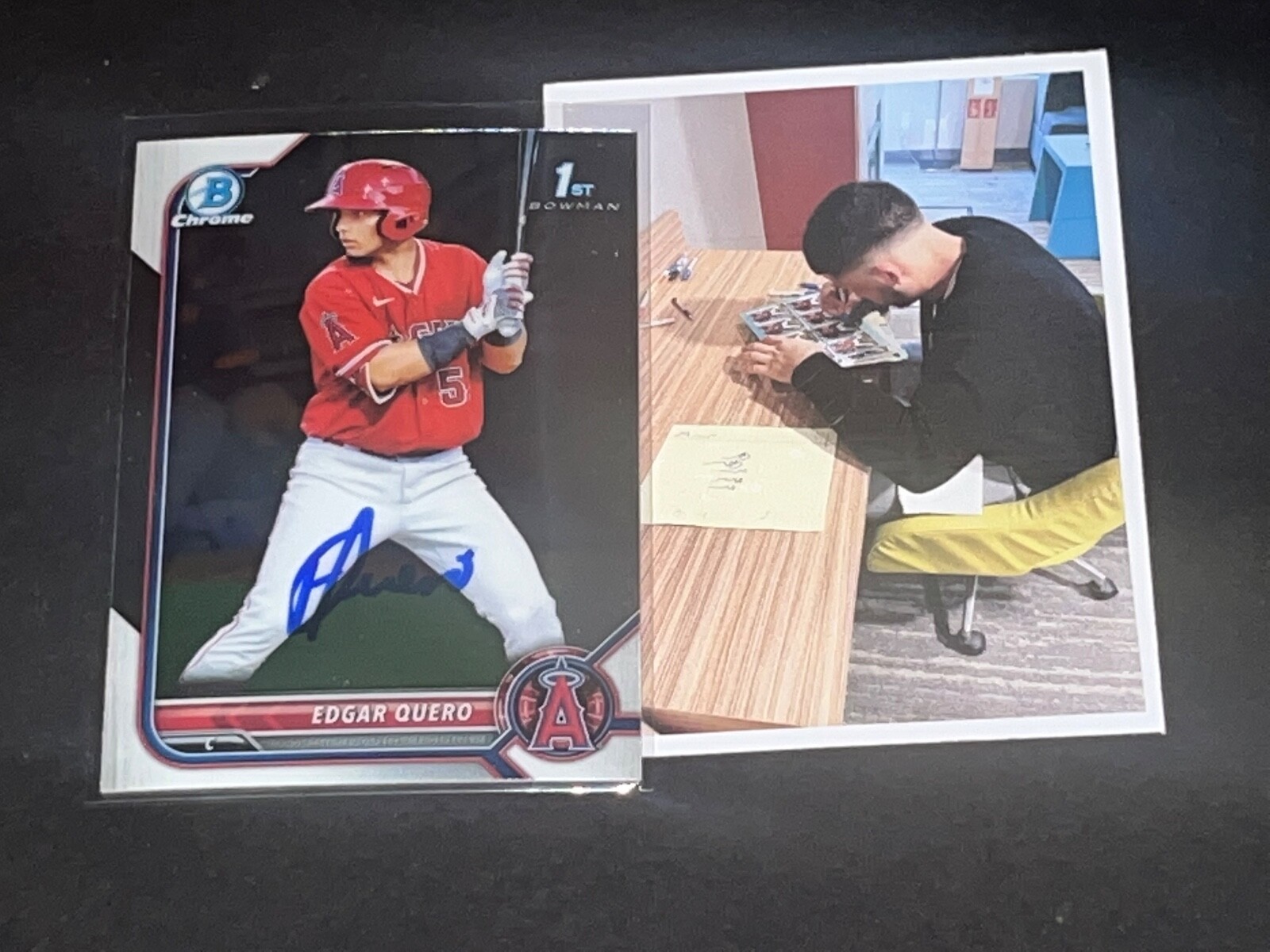 Edgar Quero Chicago White Sox Auto Signed 2022 Bowman 1st Chrome