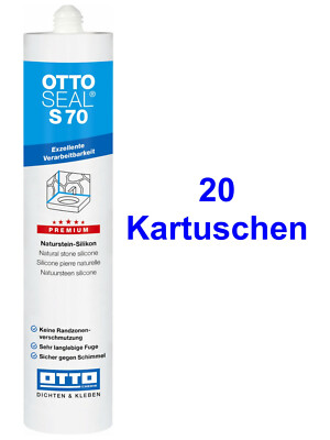 OTTOSEAL S70 20 x 310 ml Premium-Naturstein-Silicon Exzellente Verarbeitbarkeit