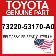 Toyota Genuine 73220-53170-A0 Belt Assy Fr Seat Outer LH 7322053170A0 OEM