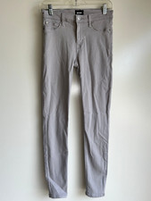 HUDSON Natalie Super Skinny Mid Rise Ankle Gray Jeans Size 27 EUC