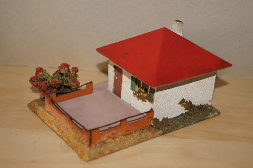 Vau-Pe 1023   , Kleines Wohnhaus mit großer Terrasse , gebraucht, 50iger Jahre