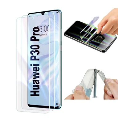 FONETEK 2x For HUAWEI P30 PRO Hydrogel Full Coverage LCD Screen Protector Shield Cover
